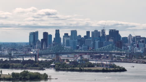 travel and tourism in montreal summertime aerial