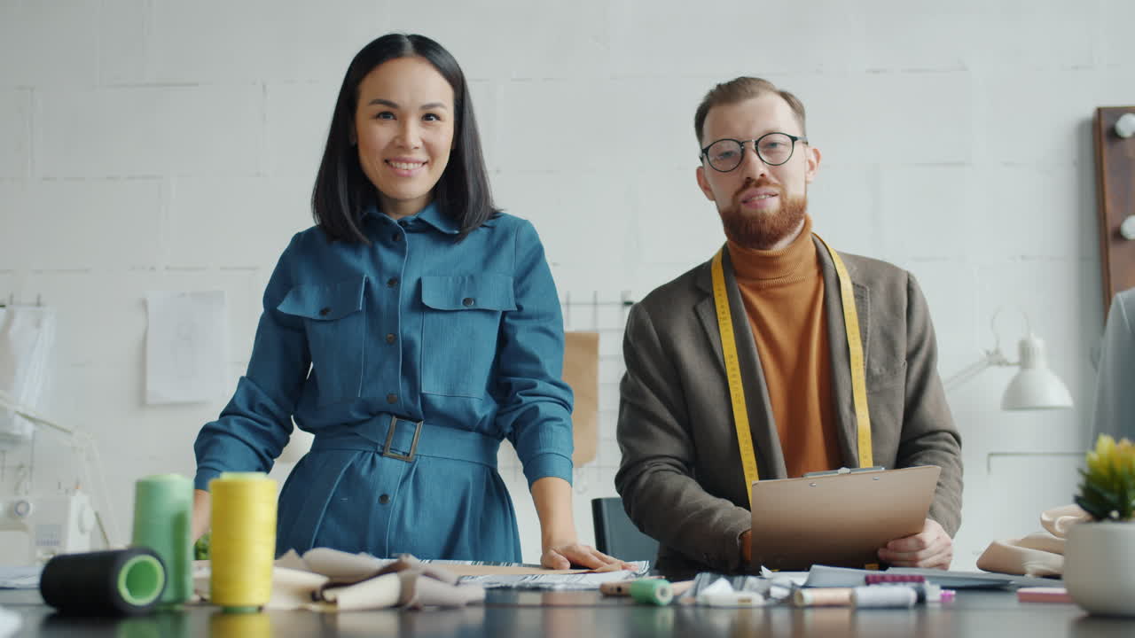 Fashion Designers in a Studio
