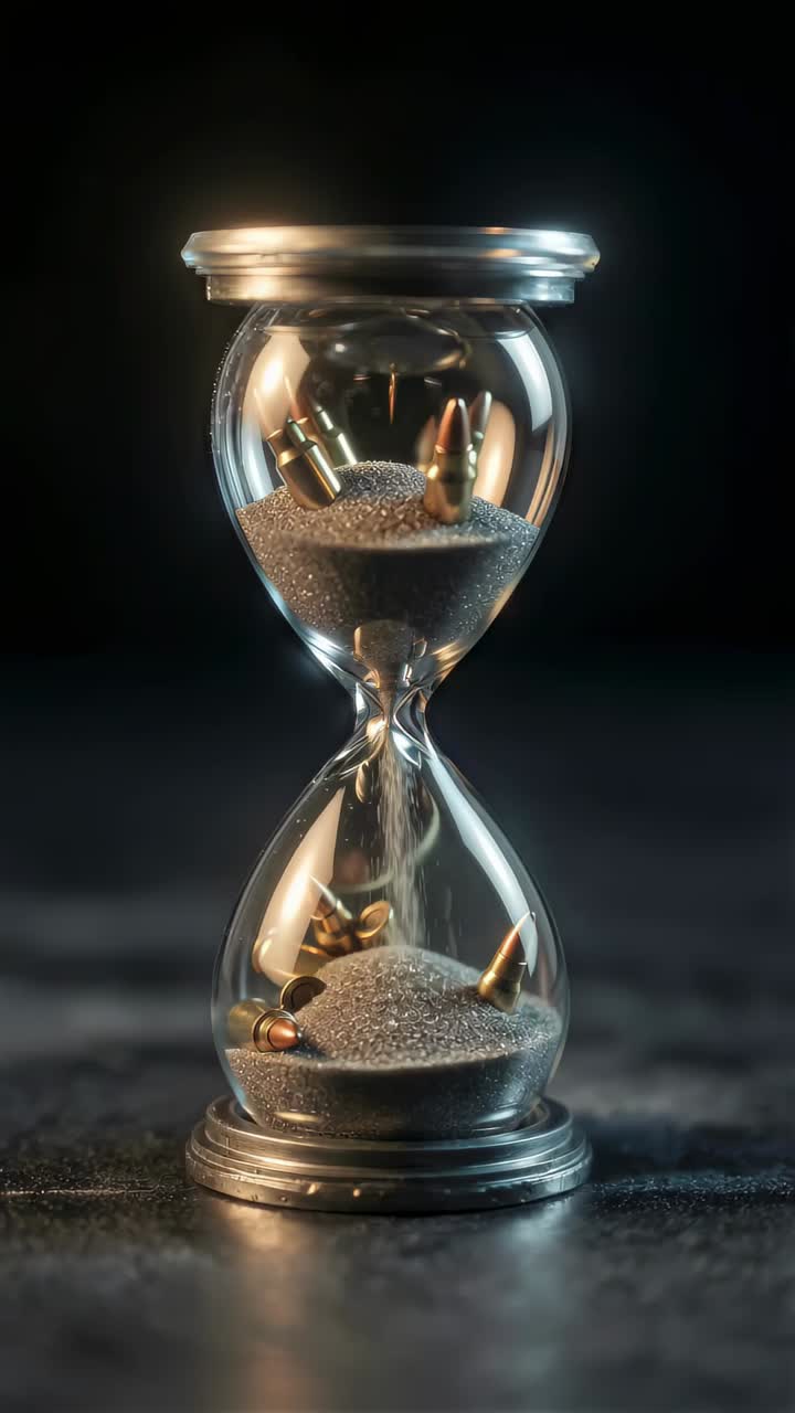 Reflective surfaces emphasize transient nature of existence and conflict