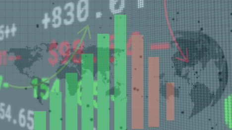 Animation-Der-Finanzdatenverarbeitung-Auf-Der-Ganzen-Welt