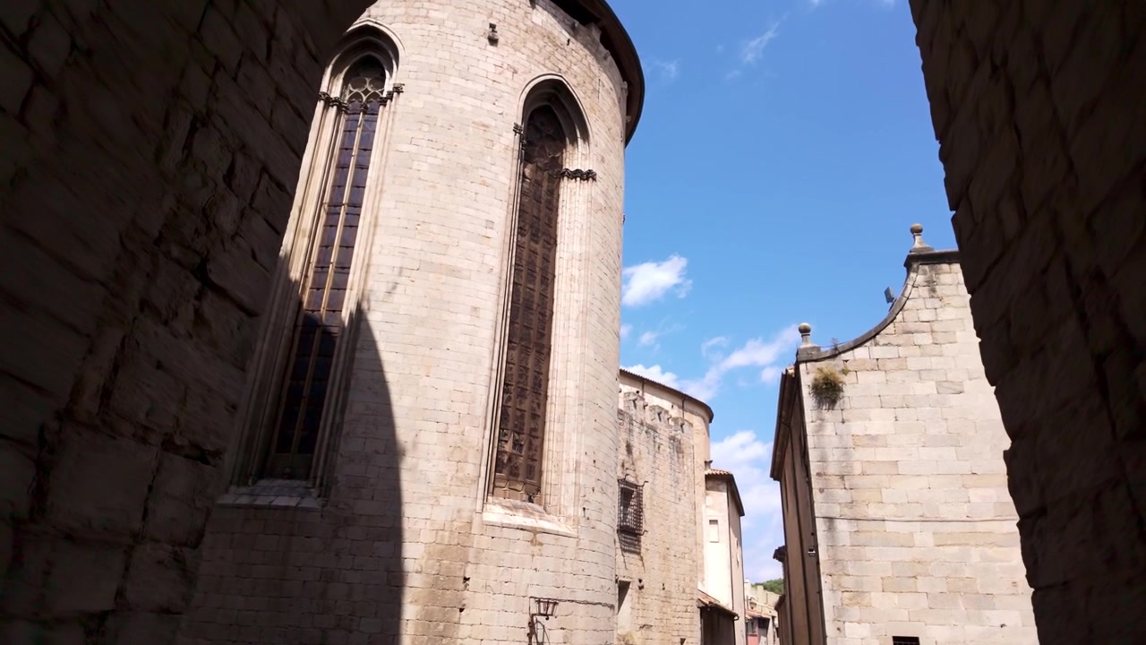 Architettura medievale della Cattedrale di Girona in Spagna