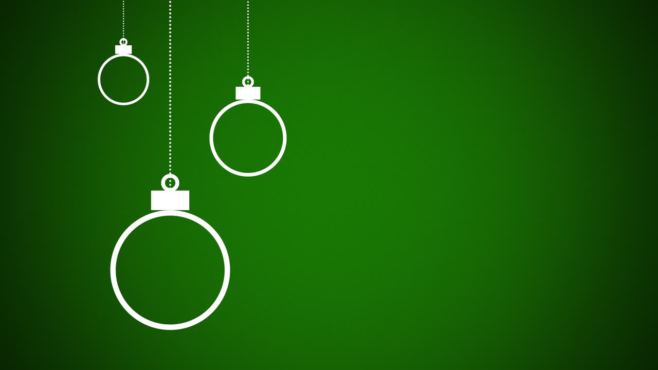 bolas blancas sobre fondo verde