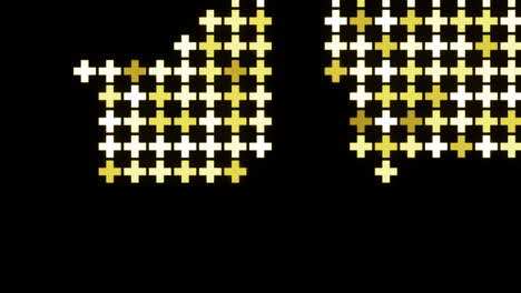 Golden Plus Sign Pattern