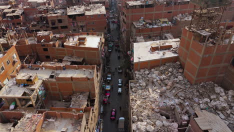 mixed residential and garbage scenes in cairo
