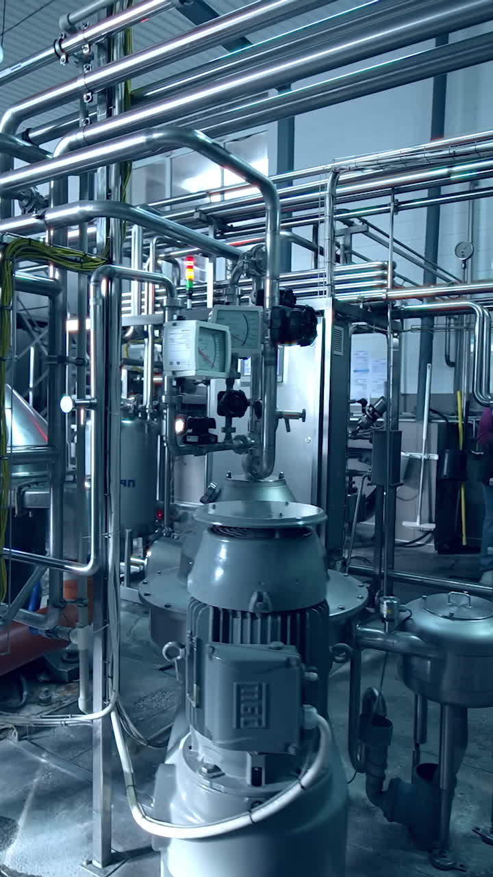Factory for industrial manufacturing. Equipment dairy plant in milk factory industry