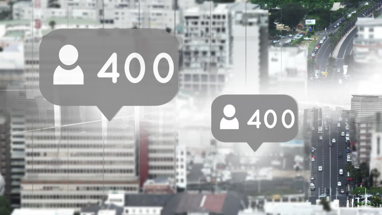 4k 아이콘을 따르는 도시