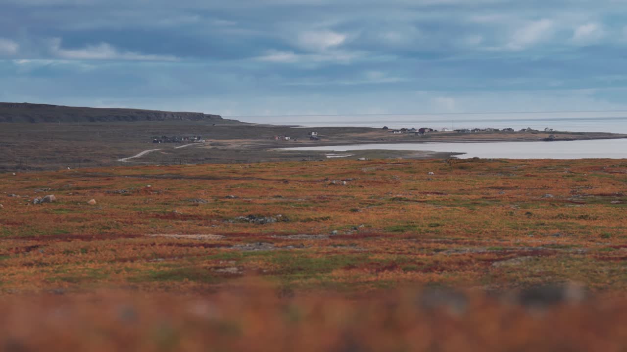 la vasta extensión de la tundra de otoño en varanger