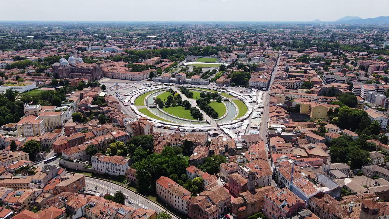 Breathtaking view of Prato della Valle, Italy grandest and most historic square