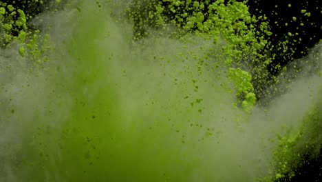 color de la explosión de polvo partículas de polvo movimiento lento