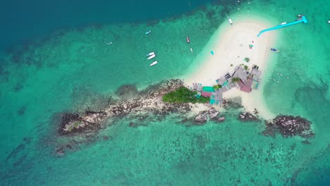 aerial shot koh khai nai island topdown thailand