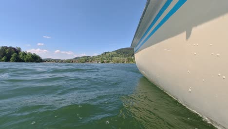 schliersee lake in bavaria munich this beautiful lake was recored using dji osmo action in 4k summer 2020 traveling fast in boat