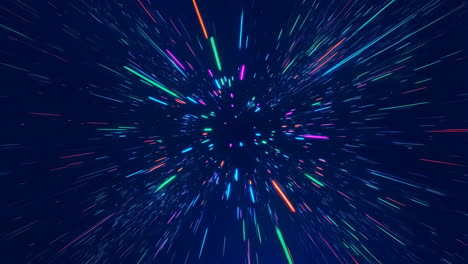 abstract hyperspace light streaks background