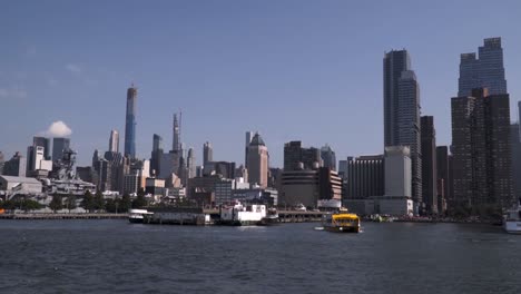 midtown manhattan view of new york city from hudson river