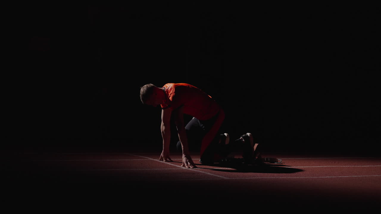 달릴 준비가 된 스프린터