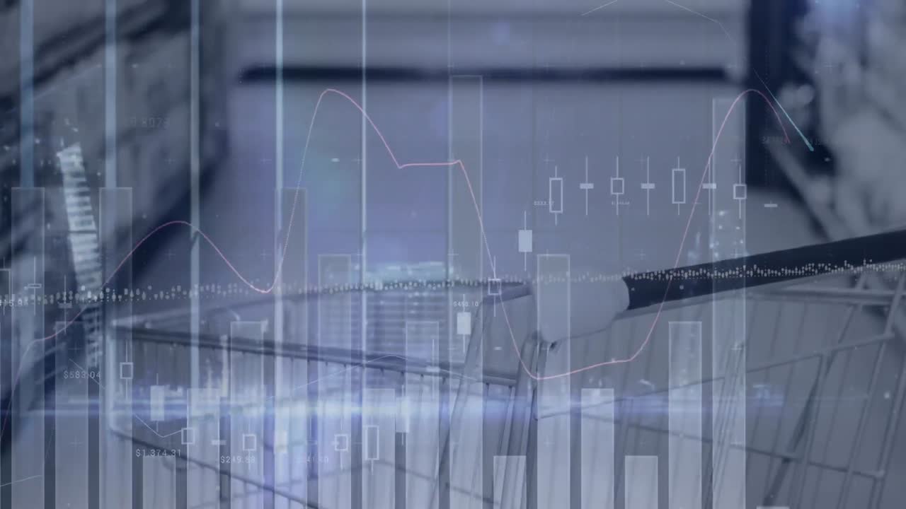 Animering av finansiell databehandling över en e-handelskorg