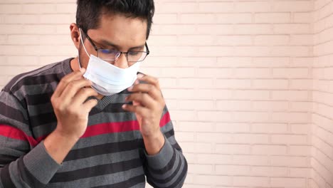 man wearing face mask