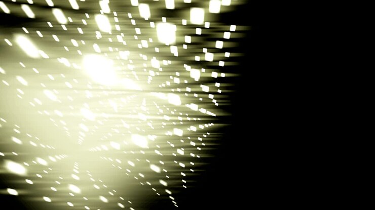 Abstract Geometric Square box shap from square dot yellow color glowing pattern background rotate moving, seamless looping animation 4K with copy space