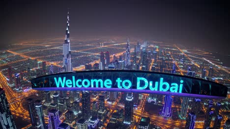 dubai cityscape at night