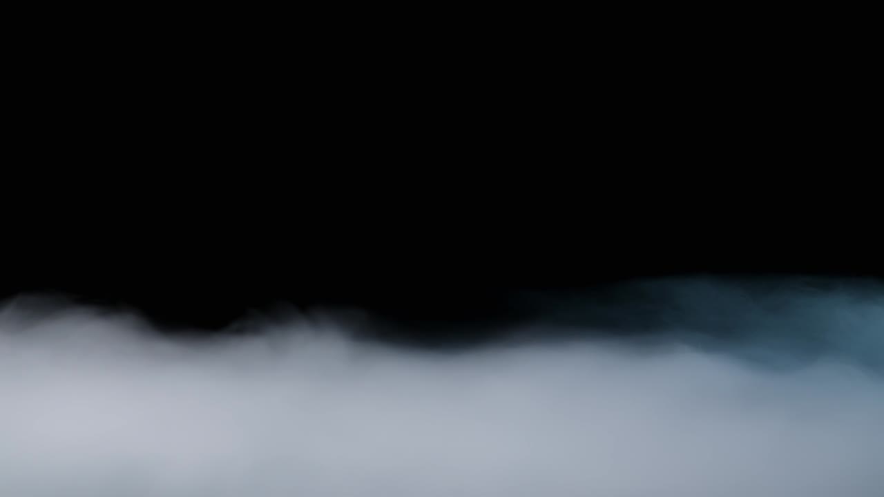 현실적인 건조 얼음 연기 구름 안개 오버레이