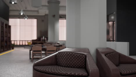 interior of modern empty office building