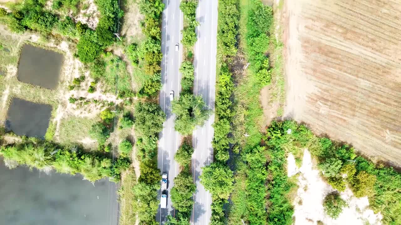 Country road in Thailand.