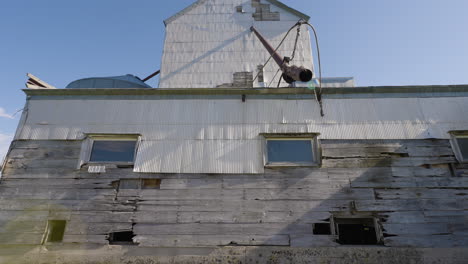 old grain elevator in rural setting