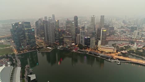 singapore city aerial scene 4k video