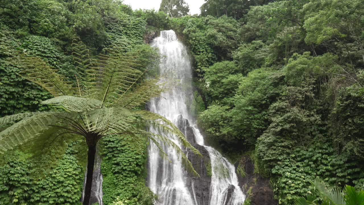 Banyumala Waterfall Bali Indonesia tropical jungle nature water cascade landmark