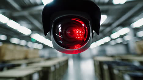 warehouse with security cameras