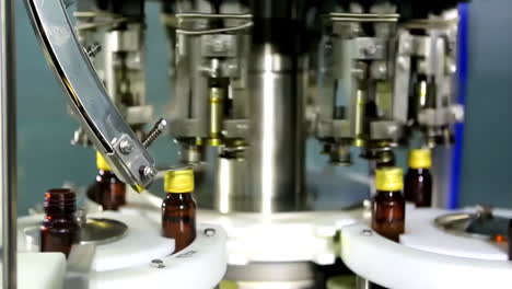 mechanized production line of industrial technological craft beer bottled automated conveyor for bottling process in a wine factory