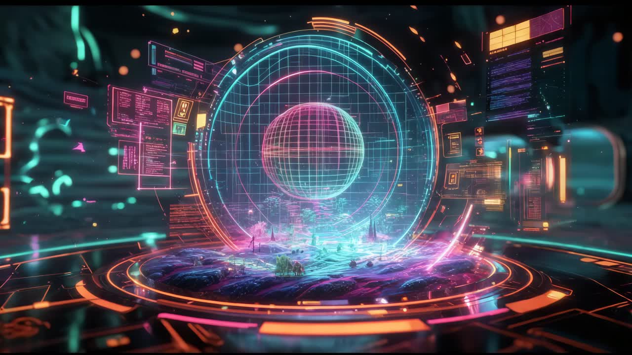 미래의 디지털 홀로그램 디스플레이