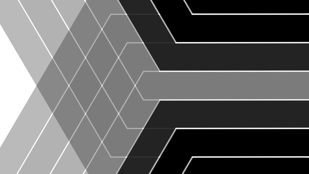 Dynamic Geometric Pattern Transitioning from White to Black