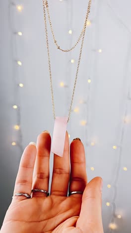 Rose Quartz Necklace