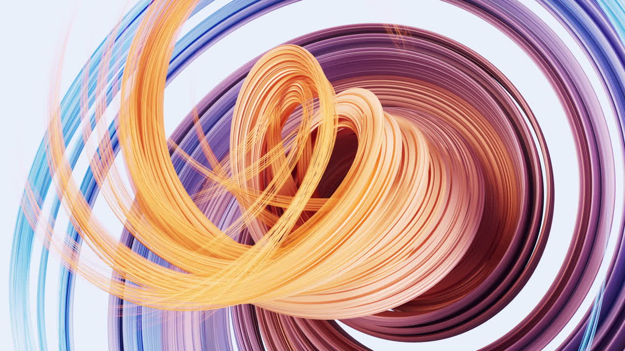 흐르는 곡선 배경, 3d 렌더링