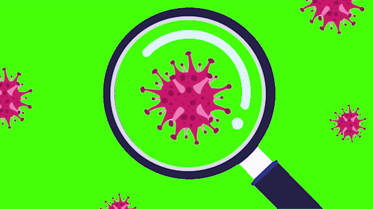 Coronavirus (COVID-19) Animation Green Screen Background