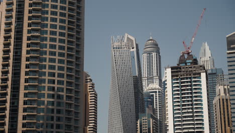 dubai city skyline with construction