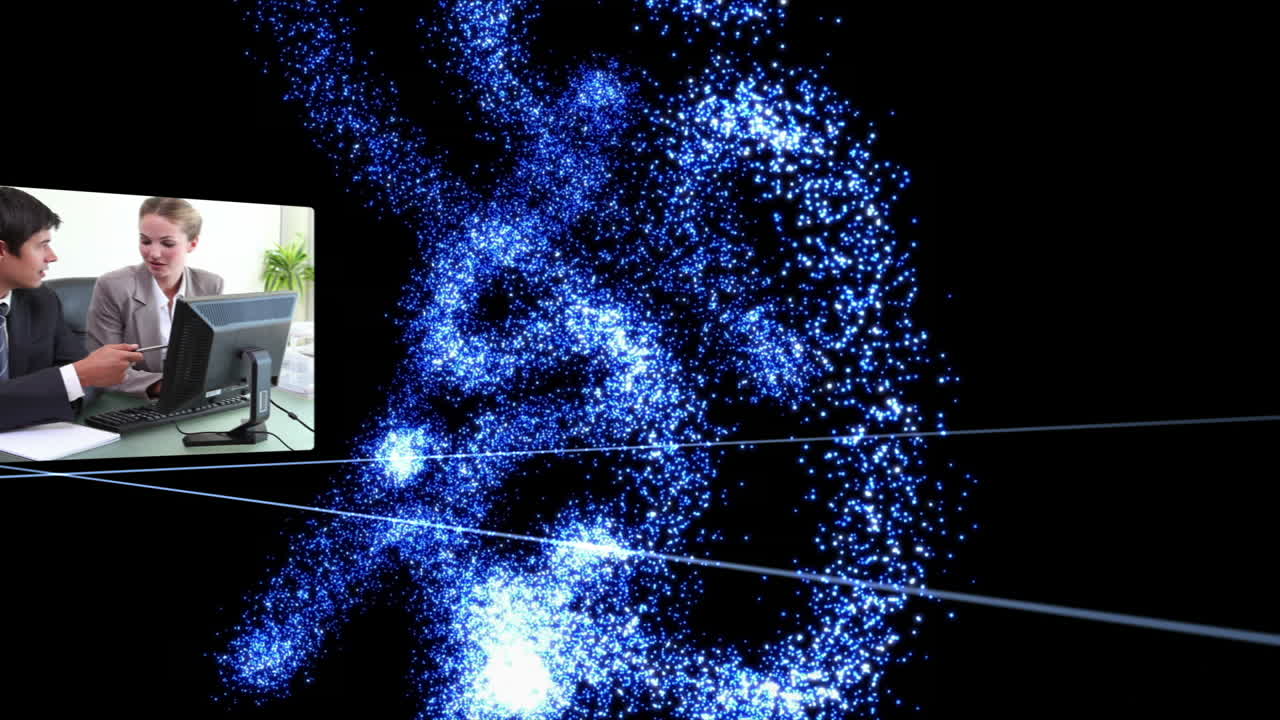 videos de negocios al lado de un formulario de luz