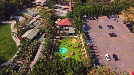 beautiful aerial view of a large, colorful playground in abuja, nigeria