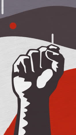 raised fist protest image