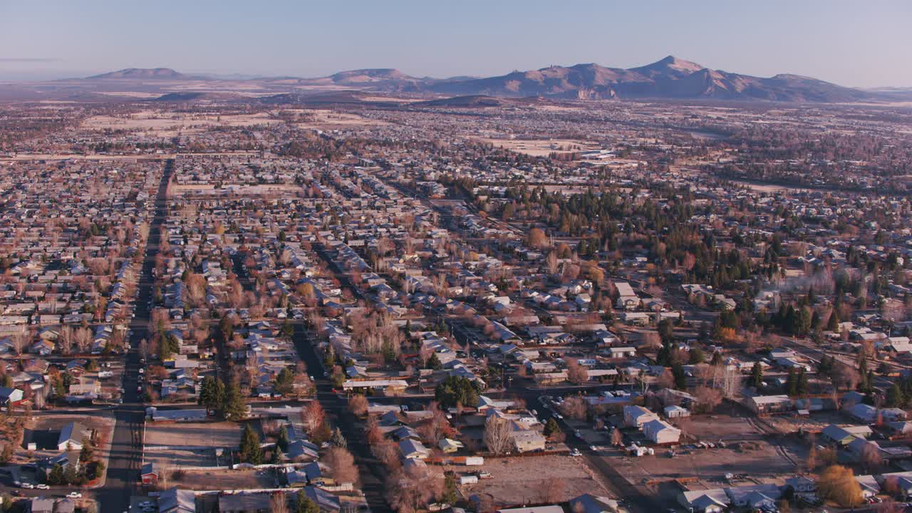 오리건 주 레드몬드의 공중 풍경