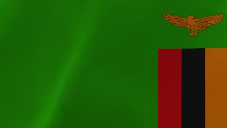 zambia waving flag animation 4k moving wallpaper background