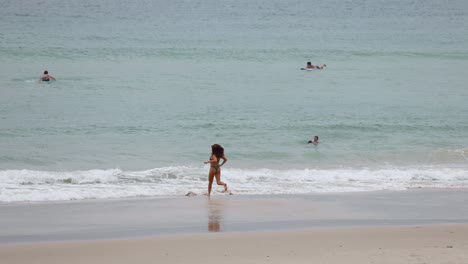 people enjoying a sunny day at the beach