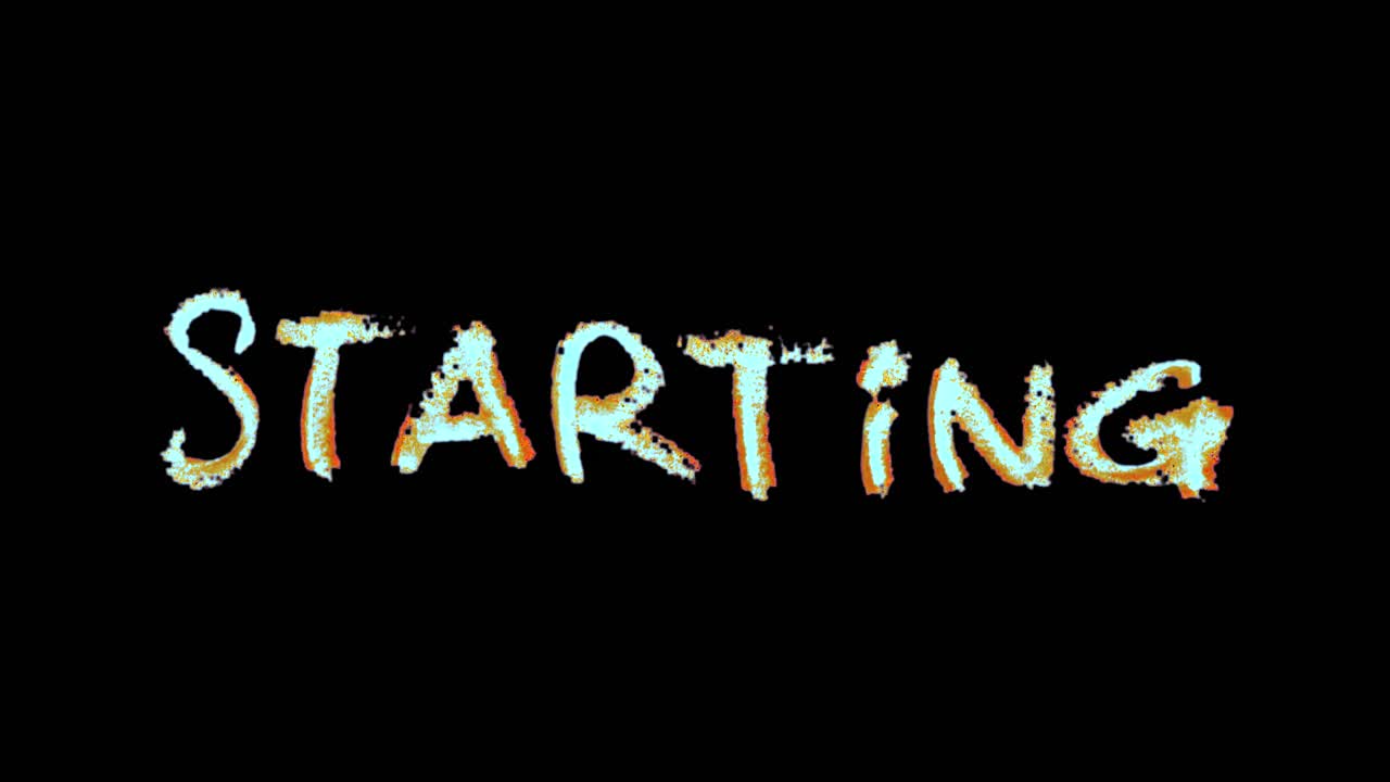 Starting screen with smooth handwritten motion, perfect for stream warm‑ups