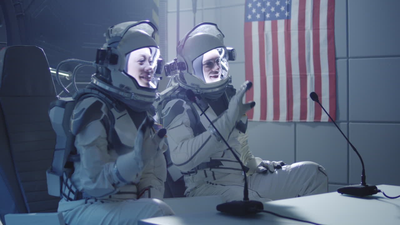 Astronauts in Mission Control