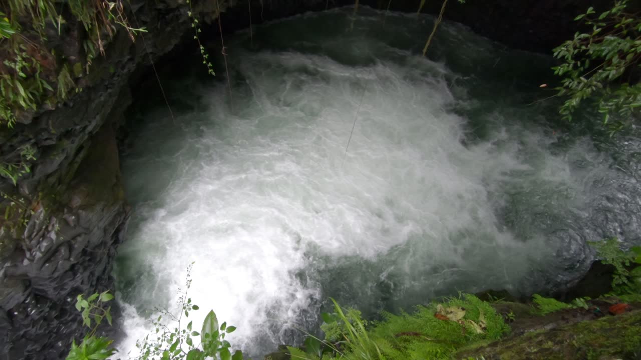Waterfall cascade Llanganates National park Ecuador jungle nature South America