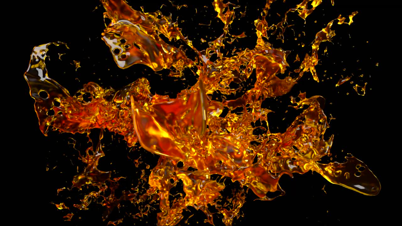 액체 스플래시 아트