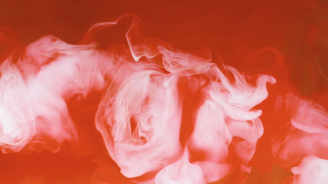 Abstract red and white smoke