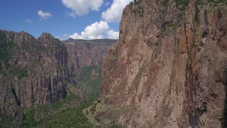 aerial shot of the candamena canyon, chihuahua