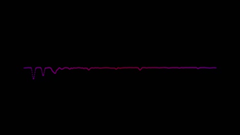 digital audio equalizer with rainbow colored. audio spectrum simulation on transparent background. loopable pulsating sound visualization effect.  multicolored digital backdrop with alpha channel. 4k