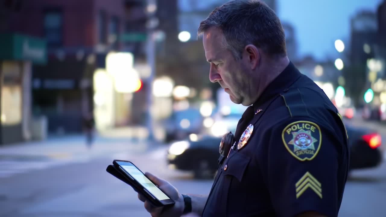 oficial de policía de servicio